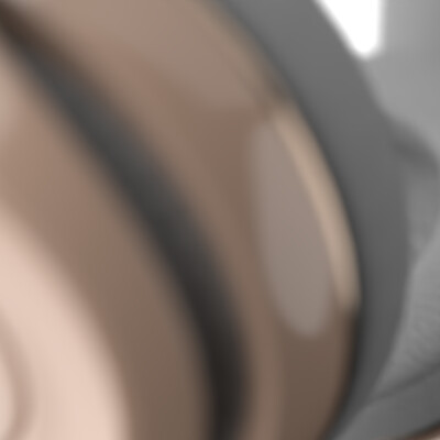 3d animation. Rendering of headphones.