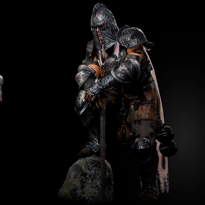 Realistic 3D character knight