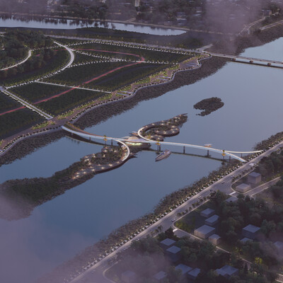 Bridge of Syrdarya River