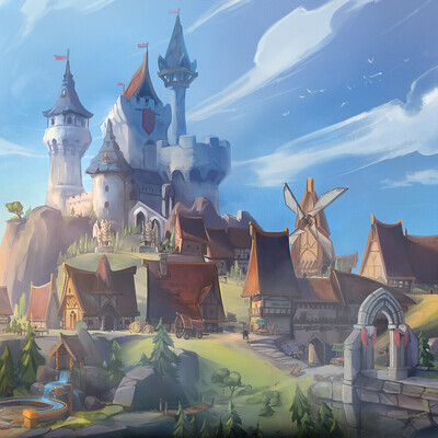 Isalnd with Castle