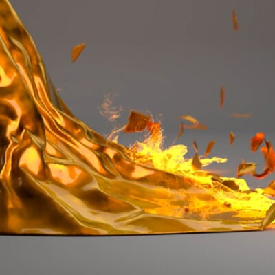 The effect of tearing cloth and magic in houdini