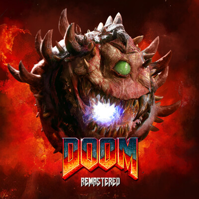 Concept art CACODEMON FROM DOOM REMASTERED