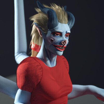 Bella, the monster lady who wants to be a model