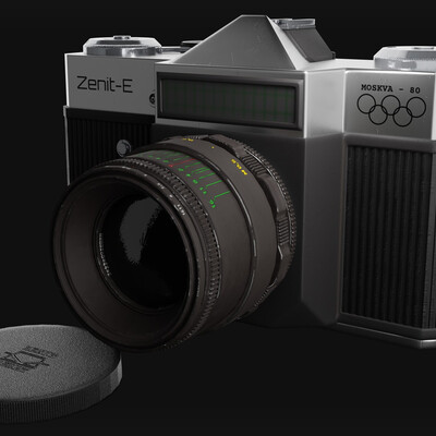 Soviet Camera Zenit-E [Game Ready]