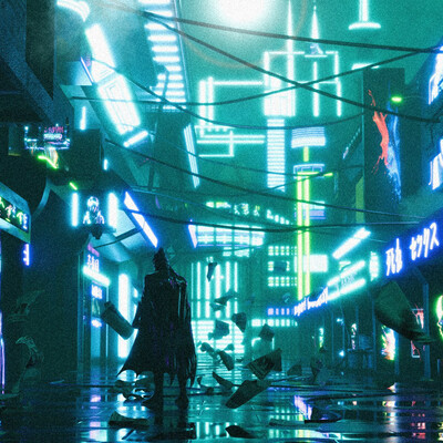 Cyberpunk city
