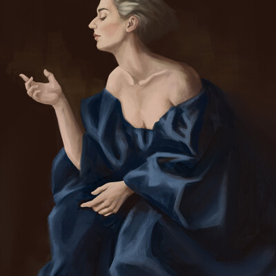 Woman in profile
