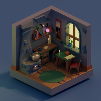 Animated Witch's house