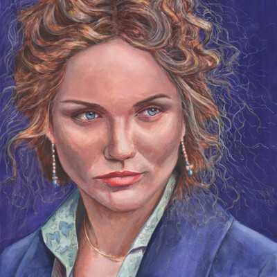 Portrait. Gouache