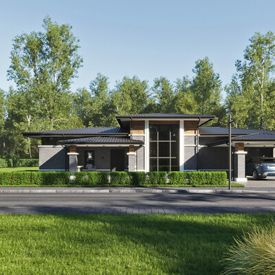 HOUSE IN WRIGHT STYLE