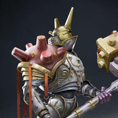 Knight with a hammer