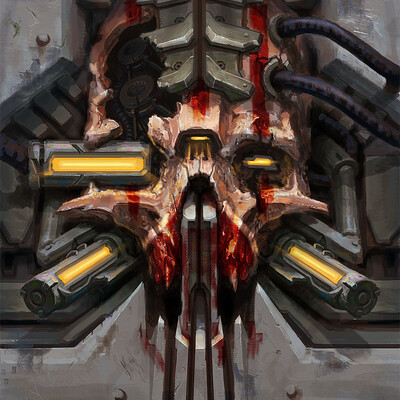 Skull. Demon. Cyberpunk.
