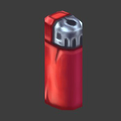 Hand-Painted Slim Piezo Lighter