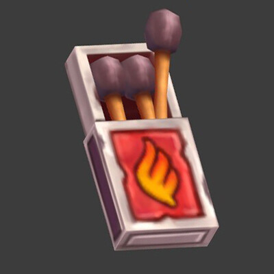 Hand-Painted Matchbox