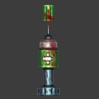 Hand-Paited Health Syringe