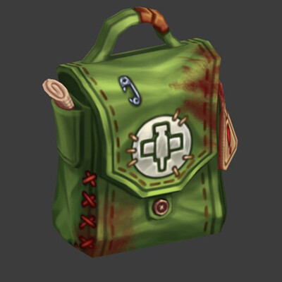 Hand-Painted Medical Bag