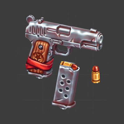 Hand-Painted TT-33 Pistol