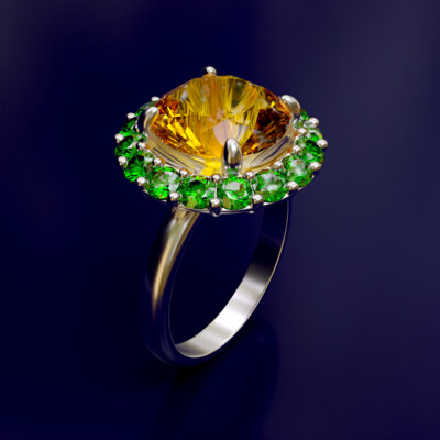 ring with stones