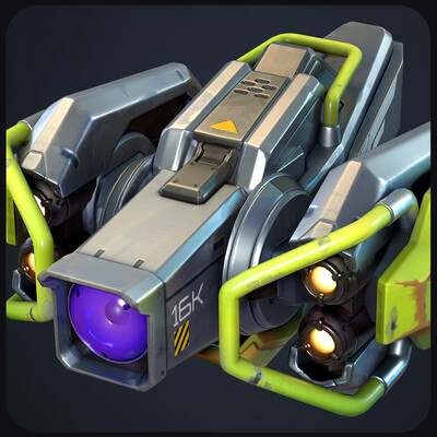 Stylized model - Stadium Drone (overwatch 2 fan art)