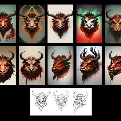 Minotaur head