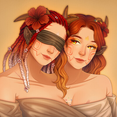 Commission of twin sisters