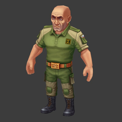 3d Hand-Painted Character. FSB Sigma Operator