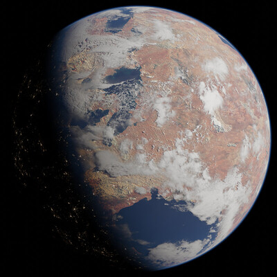 Wasteland 01 Generic Planet "16000x8000"