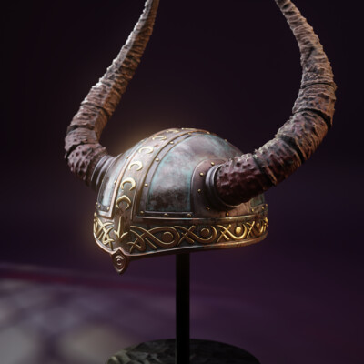 Horned Viking helmet.