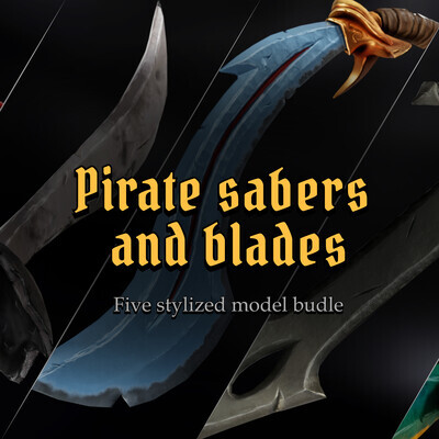 Stylized Pirate Sabers & Blades Bundle