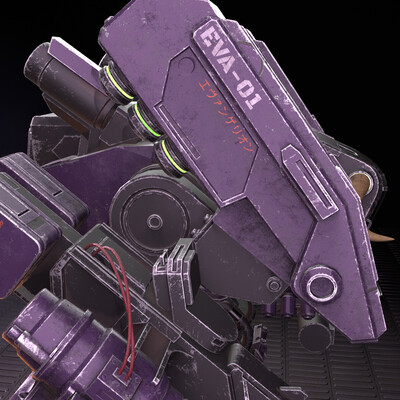 Battle Mech — Hard Surface Modeling Project