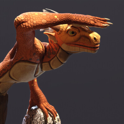 Lizardfolk Orange