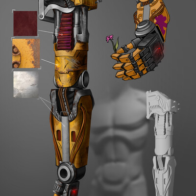 mechanical prosthetic arm