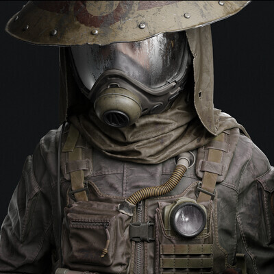 Desert punk, (Sunabouzu), Fan Art, High-poly