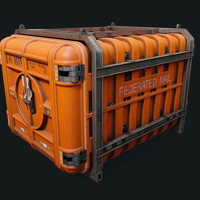 Sci-fi Mail Shipping Containers