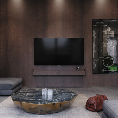 BBQ with living area in a private house