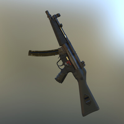 MP5 (low poly game asset)
