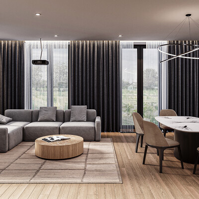 Apartment area 90 m2