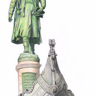 Monument of Afanasii Nikitin