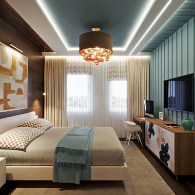 Bedroom in modern style