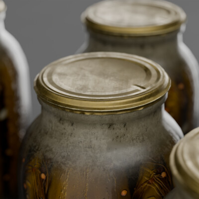 Jar of cucumbers
