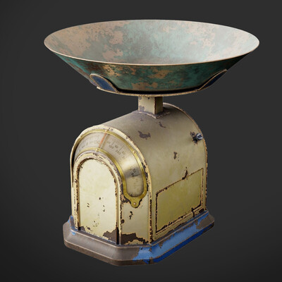 Vintage mechanical kitchen scale