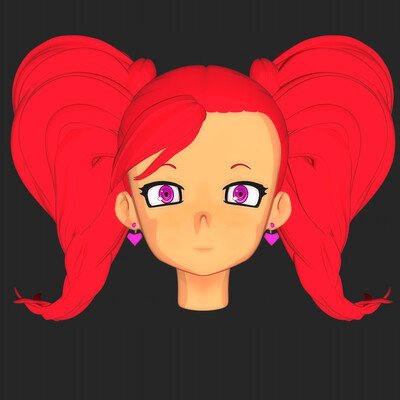 3D character head of Manami Aiba