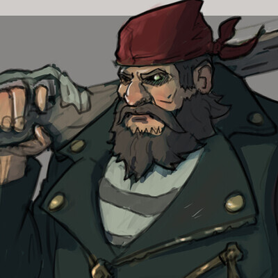 Concept art of "The Bounty Hunter"