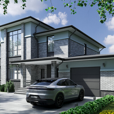 3D visualization of a private residential building