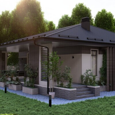Individual author's project of a residential building