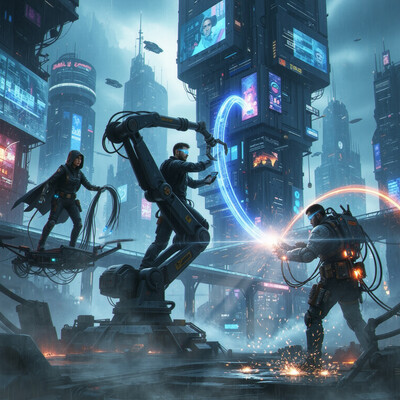 Сyberpunk Cityscape