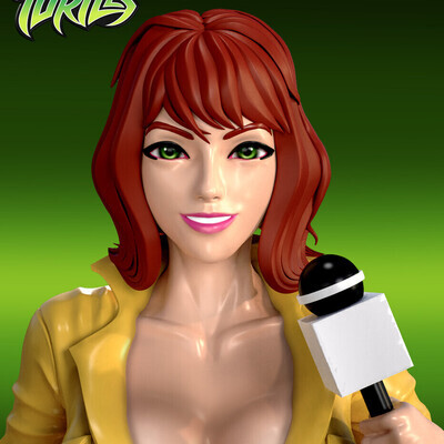 April O'Neill/Teenage Mutant Ninja Turtles 1987.3D Print