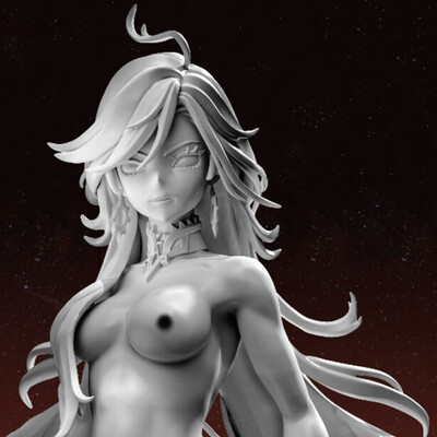 Mavuika/Genshin Impact.3D print model.Naked/NSFW