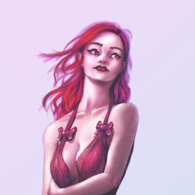 girl in red