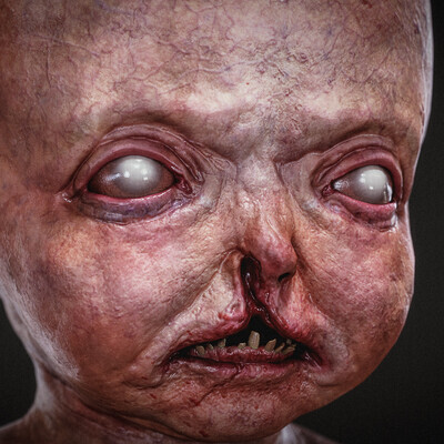 BodyHorrorKid - Game-ready base body