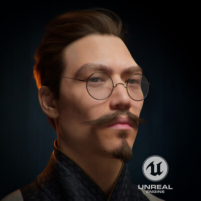 The man with glasses